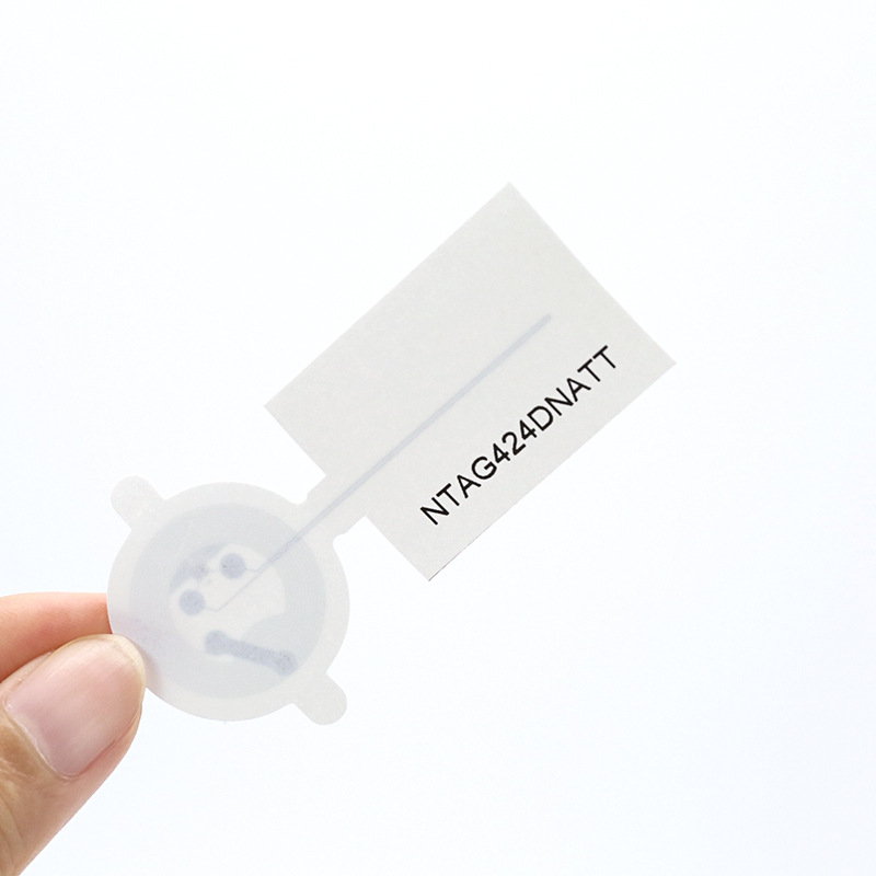 White NTAG424 NFC Tag